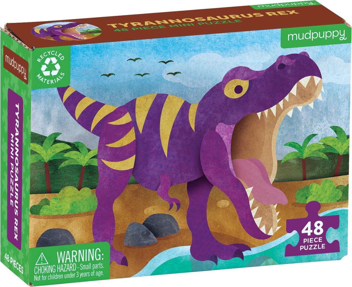 Mini Puzzel - Tyrannosaurus Rex 48st | Mudpuppy